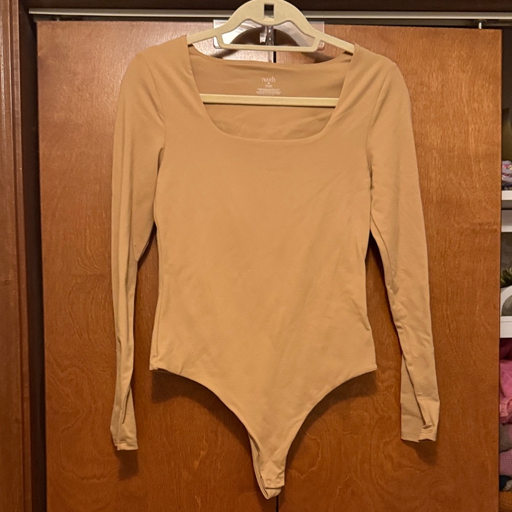 NUUDS Tan Long Sleeve Bodysuit